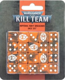 Games Workshop Warhammer 40.000 Kill Team: Würfelset Imperial Navy Breacher