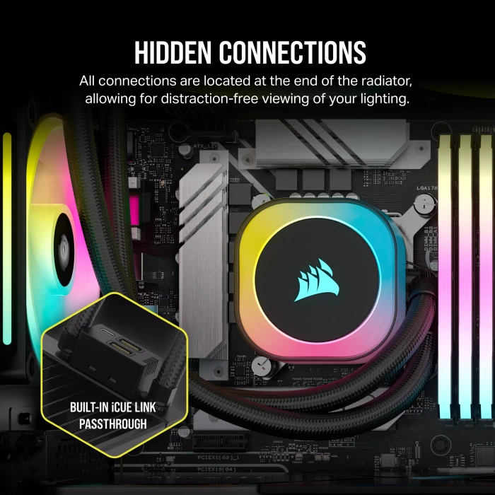 Corsair iCUE LINK H150i RGB, schwarz