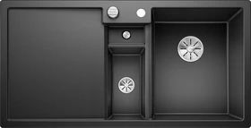 Blanco Collectis 6 S InFino Einbau Becken rechts mit Ablauffernbedienung felsgrau