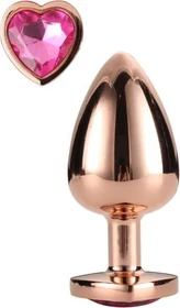Dream Toys Gleaming Love Plug small rose gold