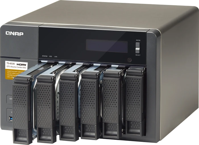 QNAP Turbo Station TS-653A-8G, 8GB RAM, 4x RJ-45 1000Base-T, 4x USB-A 3.0