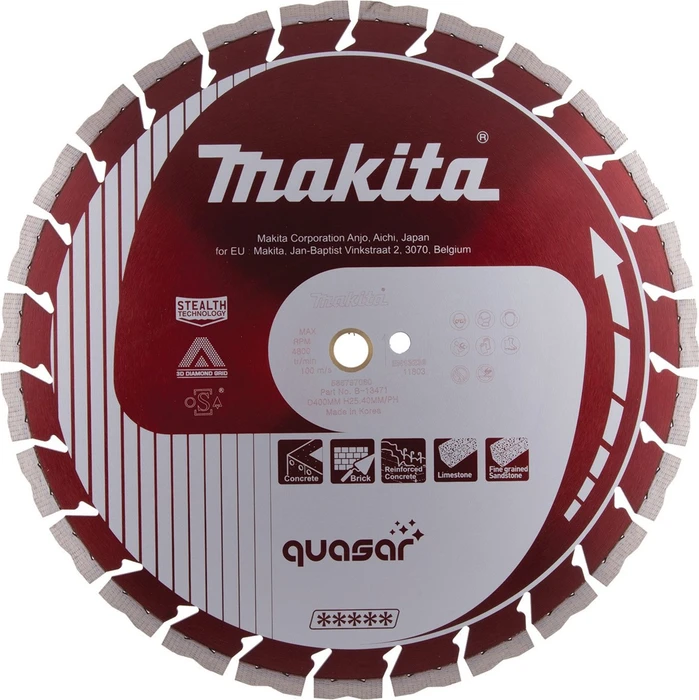 Makita Quasar Diamanttrennscheibe, 400x3x25.4mm, 1 Stück