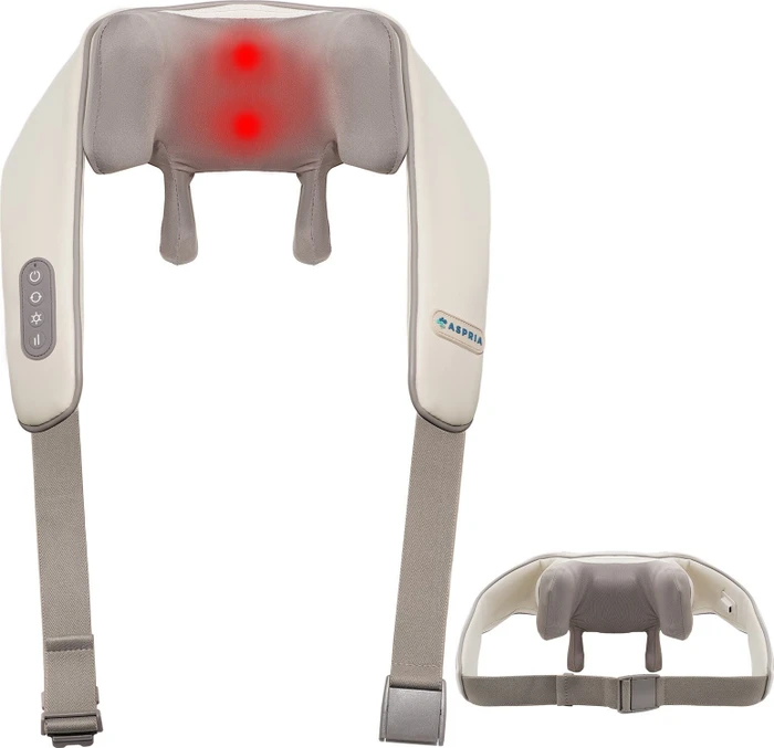 Naipo MGS-158BE Aspria 5D Shiatsu Nacken-Massagegerät grau