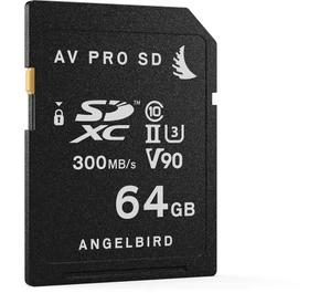 Angelbird AV PRO SD V90 R300/W260 64GB, UHS-II U3, Class 10, 2er-Pack