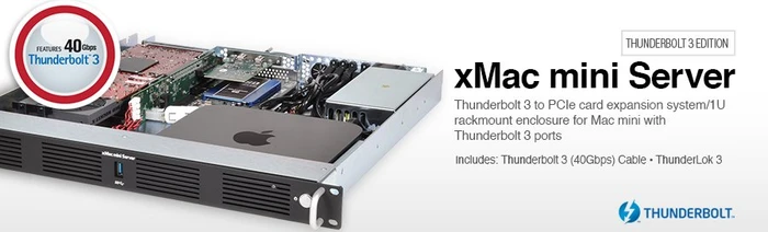 Sonnet xMac mini Server Thunderbolt 3 Edition, Erweiterungsgehäuse für PCIe, Thunderbolt 3 / USB-C 3.1