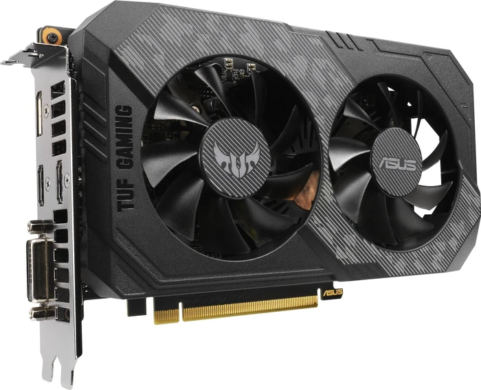 ASUS TUF Gaming GeForce GTX 1660 Ti, TUF-GTX1660TI-6G-GAMING, 6GB GDDR6, DVI, 2x HDMI, DP