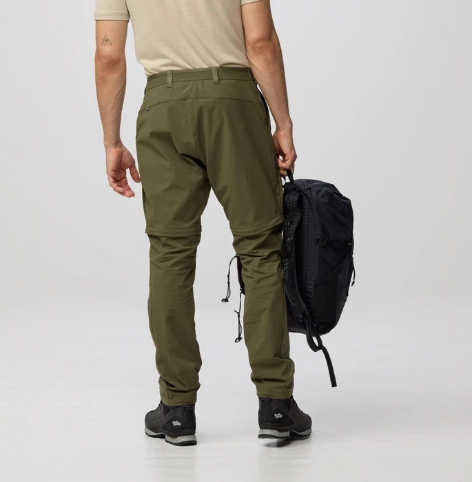 Fjällräven Abisko Hybrid Trail Zip-Off Hose lang laurel green (Herren)