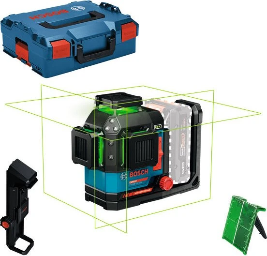 Bosch Professional Expert EXLL18V-120-33CG Akku-/Batterie-Linienlaser solo inkl. L-Boxx