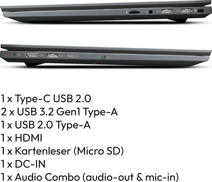Medion E15433, Core i5-1334U, 32GB RAM, 1TB SSD, DE