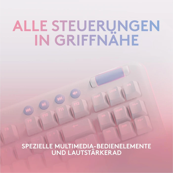 Logitech G713 Gaming Keyboard, TKL, Aurora, weiß, GX-BROWN, USB, ES