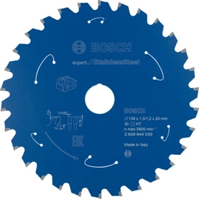 Bosch Professional Expert for Stainless Steel Kreissägeblatt 30Z, 136x1.2x20mm, 1 Stück