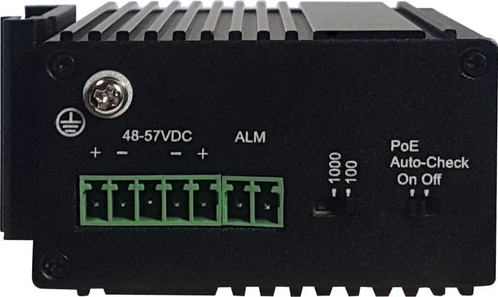Allnet SGI Industrial Railmount Gigabit Switch, 2x RJ-45, 2x SFP, 180W PoE++