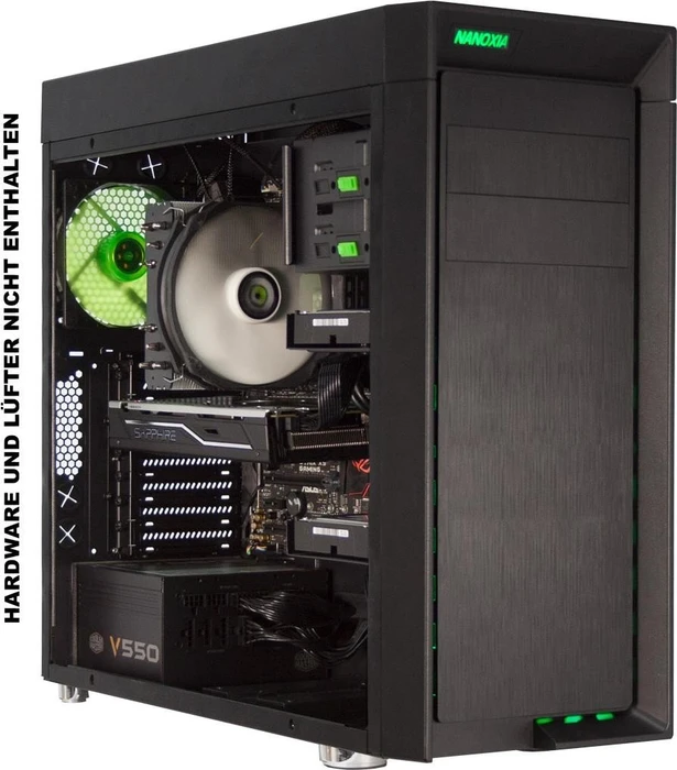 Nanoxia CoolForce 1 Basic schwarz, schallgedämmt