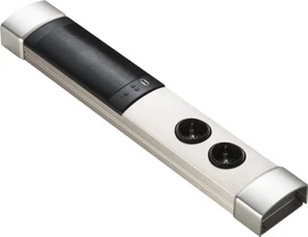 Naber Muzak Säule USB A Steckdosenleiste 2-fach, 3680W, 1x USB-A, Bluetooth-Steckdosenleiste mit Lautsprecher (8031153)