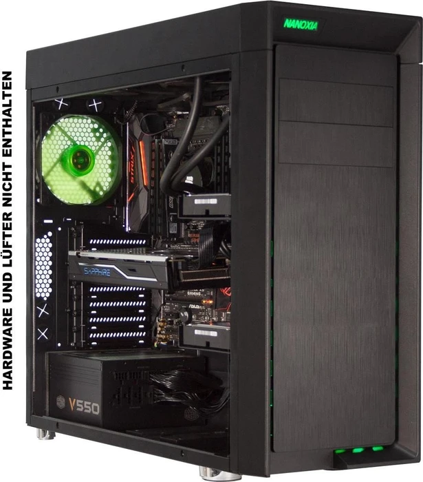 Nanoxia CoolForce 1 Basic schwarz, schallgedämmt