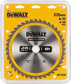 DeWalt DT1955 Kreissägeblatt 40Z, 216x2.6x30mm, 1 Stück