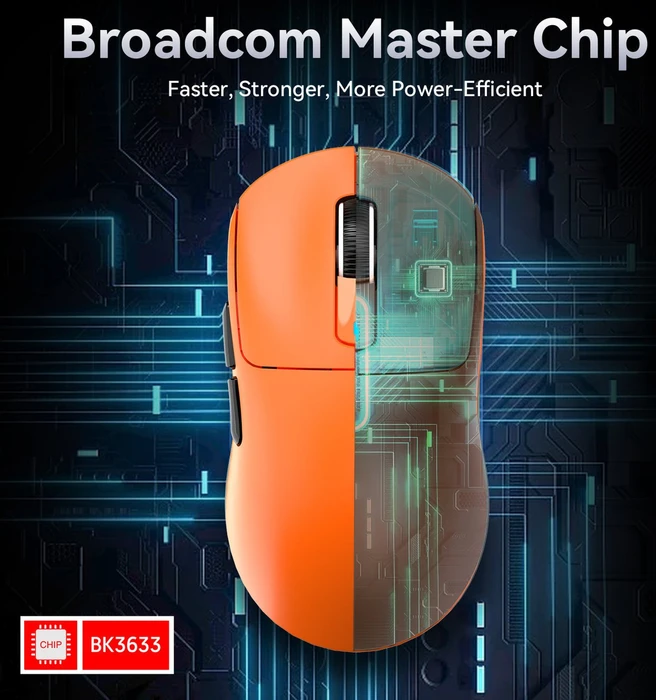 Attack Shark X3 Wireless Gaming Mouse orange, USB/Bluetooth