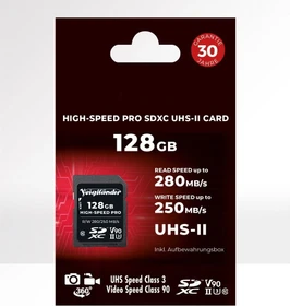Voigtländer High-Speed R280/W250 128GB, UHS-II U3, Class 10