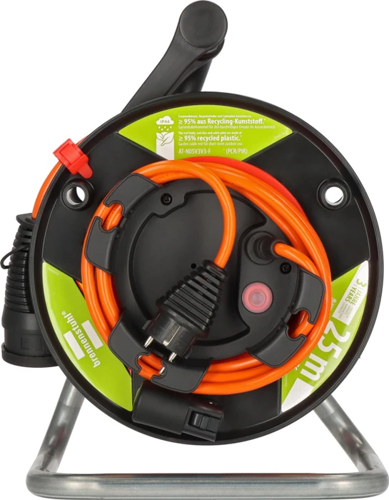 Brennenstuhl Garant G Bretec Gartenkabeltrommel, Gerätetrommel, Schuko auf 1x Schuko, 23m, IP44, AT-N05V3V3-F 3G1,5