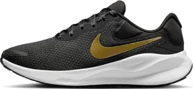 Nike Revolution 7 black/white/dark smoke grey/metallic gold (Damen)