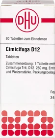 DHU Cimicifuga D12 Tabletten,    80 Stück