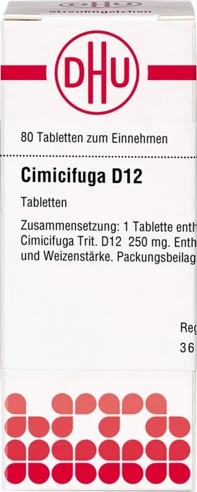 DHU Cimicifuga D12 Tabletten, 80 Stück