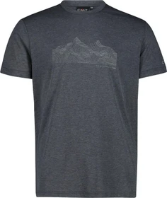 CMP Dry Release Cotton Funktionsshirt kurzarm antracite melange/grey (Herren)