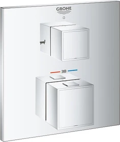 Grohe Grohtherm Cube Thermostat-Wannenbatterie mit integrierter 2-Wege-Umstellung chrom