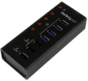 StarTech Wallmount USB-Hub, 4x USB-A 3.0, USB-B 3.0 [Buchse]