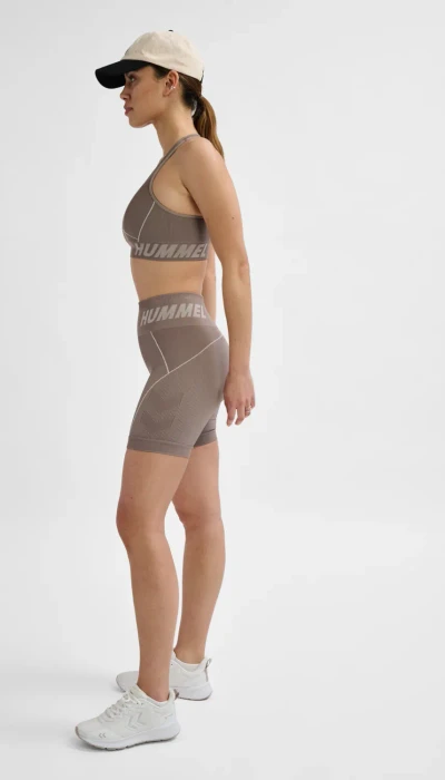 hummel Christel Sport-BH chateau gray/driftwood melange (Damen)