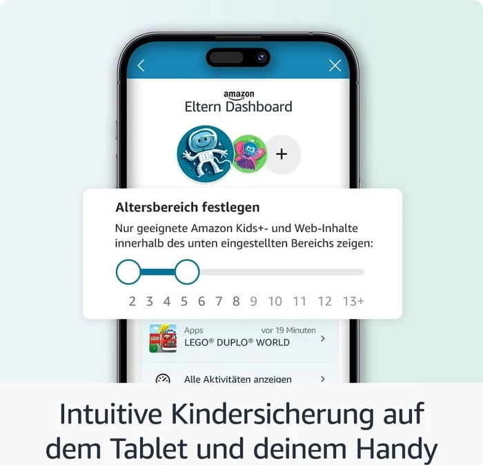 Amazon Fire HD 8 KFRAPWI 2024, ohne Werbung, rosa, 32GB, Disney-Prinzessinnen-Design, Kids Edition