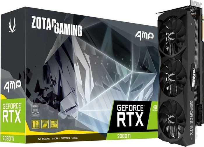 Zotac Gaming GeForce RTX 2080 Ti AMP, 11GB GDDR6, HDMI, USB-C, 3x DP