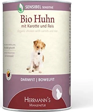 Herrmann's Manufaktur Bio-Huhn mit Karotte und Reis, 4.80kg (12x 400g)