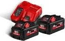 Milwaukee M18 High Output HNRG-802 Starterset 12/18V, 4.0/8.0Ah, Li-Ionen, 3 Akkus [20.0Ah] [336Wh]