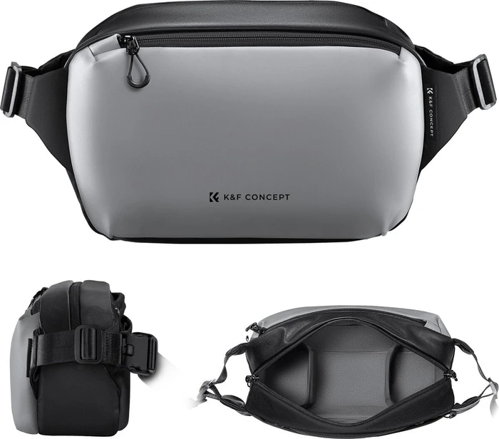 K&F Concept Alpha Kamera Sling Bag 10L schwarz/grau