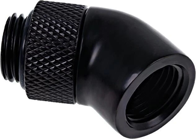 Alphacool Eiszapfen 45° Winkeladapter G1/4", drehbar, schwarz