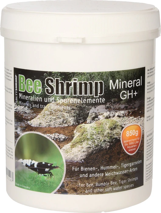 SaltyShrimp Bee Shrimp Mineral GH+, Mineralien und Spurenelemente zur Haltung und Zucht von Bienengarnelen, Hummelgarnelen und Tigergarnelen