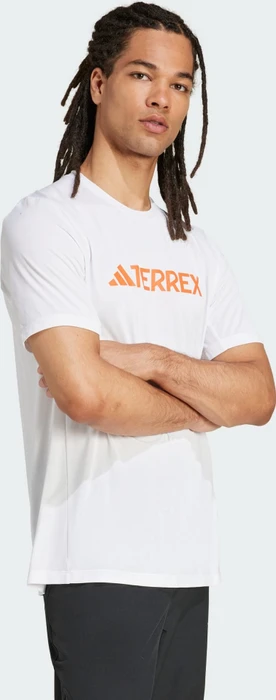 adidas Terrex Multi Climacool Logo Tech Funktionsshirt kurzarm weiß (Herren)