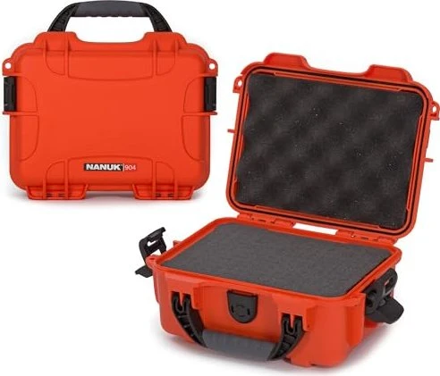 Nanuk 904 Schutzkoffer mit Schaumstoff orange