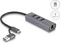 DeLOCK 3-Port USB-Hub mit Gigabit-LAN, USB-C 3.0 [Stecker] Vorschaubild