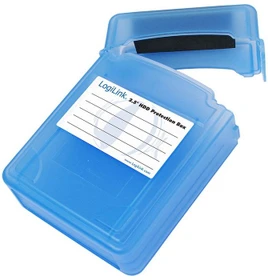 LogiLink Festplatten Schutz-Box, 2x 2.5"