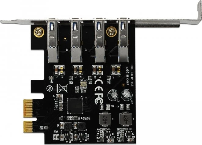 DeLOCK 4x USB-A 3.0, PCIe 2.0 x1