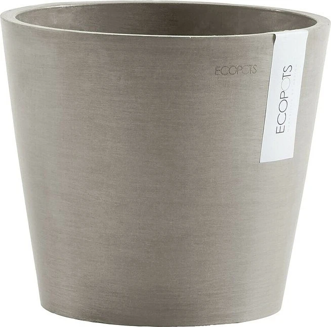 Ecopots Kunststoff-Topf Amsterdam 20cm taupe