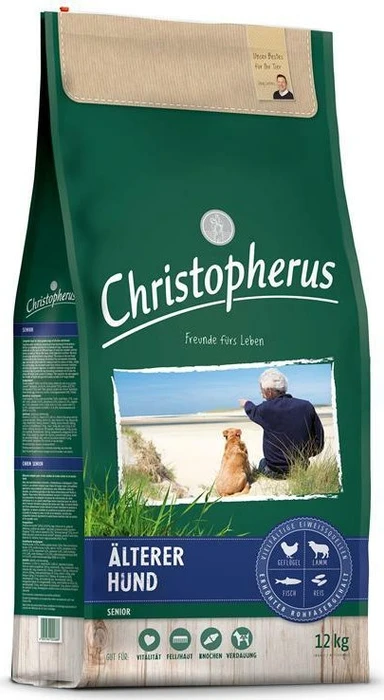 Christopherus älterer Hund Geflügel, Lamm, Ei, Reis, 12kg