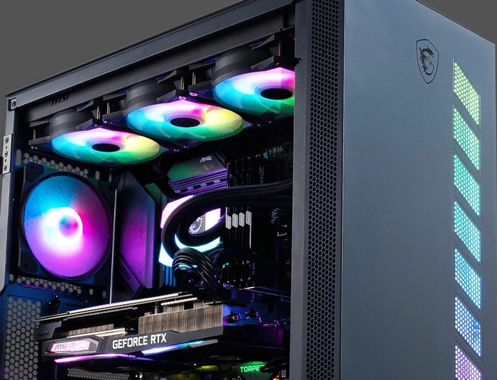 MSI MAG Vampiric 300R Pacific Blue, Glasfenster