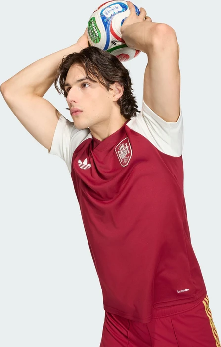 adidas FIFA WM 2026 Spanien Auswärts Aufwärmtrikot kurzarm team coll burgundy 2 (Herren)