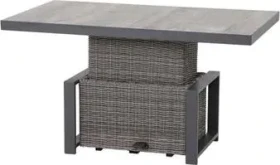 Siena Garden Corido Lifttisch Gartentisch 130x75cm charcoal grey