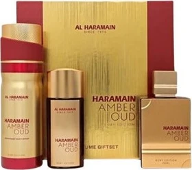 Al Haramain Amber Oud Ruby EdP 75ml + EdP 30ml + Dep Spray 200ml Duftset