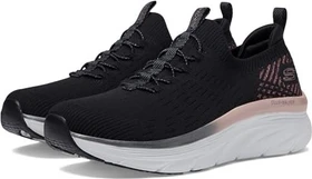 Skechers Relaxed Fit D'Lux Walker - Let it Glow schwarz/rose gold (Damen)