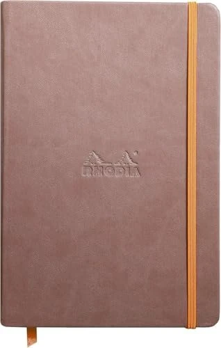 Rhodia Rhodiarama Notizbuch, A5, liniert, Hardcover, taupe, 96 Blatt